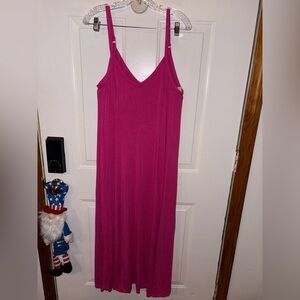 Torrid Strapless Fuchsia Dress